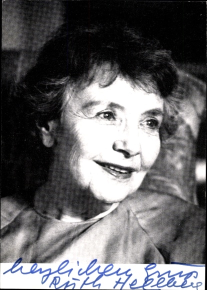 Ak Schauspielerin Ruth Hellberg, Portrait, Autogramm