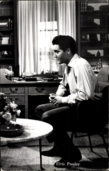 Ak Schauspieler und Sänger Elvis Presley, Portrait