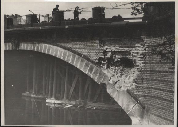Original Foto Berlin Kreuzberg, Baerwaldbrücke, um 1945/46