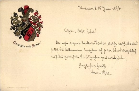 Studentika Ak Ilmenau in Thüringen, Germania seis Panier