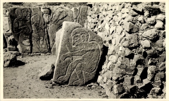 Ak Monte Albán Mexiko, Alte Steine