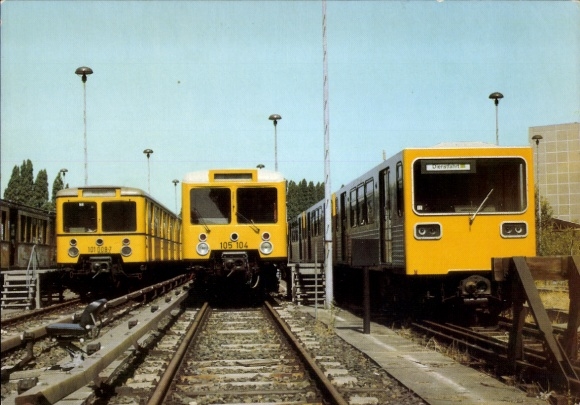 Ak Berlin, Berliner U-Bahnen 1902-1987, Triebwagen E III/4, E III/5, G I