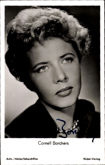 Ak Schauspielerin Cornell Borchers, Portrait, Autogramm