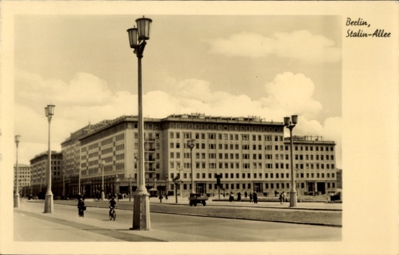 Ak Berlin Friedrichshain, Stalinallee