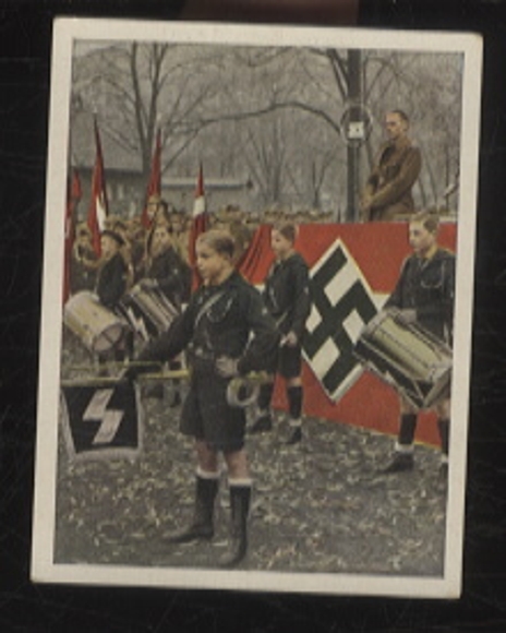 Sammelbild Staat der Arbeit und des Friedens, Folge 2, Bild 153, Kundgebung der Hitlerjugend, 6x5 cm