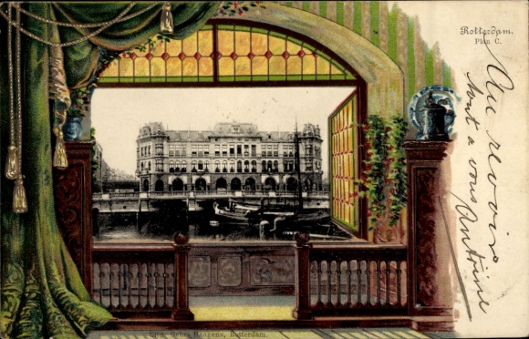 Präge Passepartout Ak Rotterdam Südholland Niederlande, Plan C