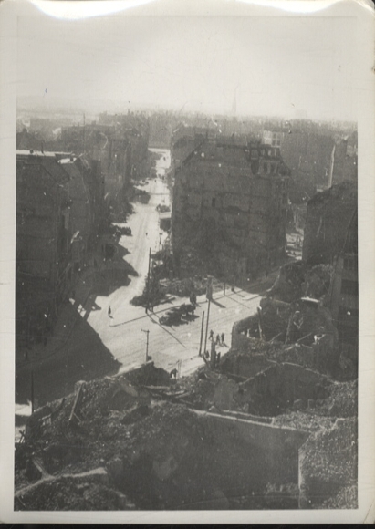 Original Foto Berlin, Potsdamer Platz, Panoramablick vom Columbushaus, um 1945/46