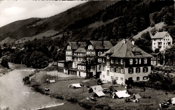 Ak Schiltach im Schwarzwald, Campingplatz