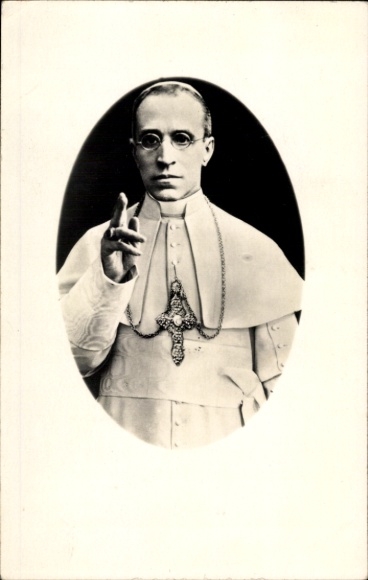 Passepartout Ak Papst Pius XII, Portrait