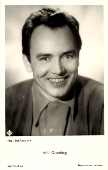 Ak Schauspieler Will Quadflieg, Portrait