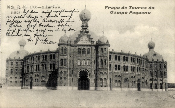 Ak Lisboa Lissabon Portugal, Praça de Touros do Campo Pequeno,  Architektur,  aus Lissabon