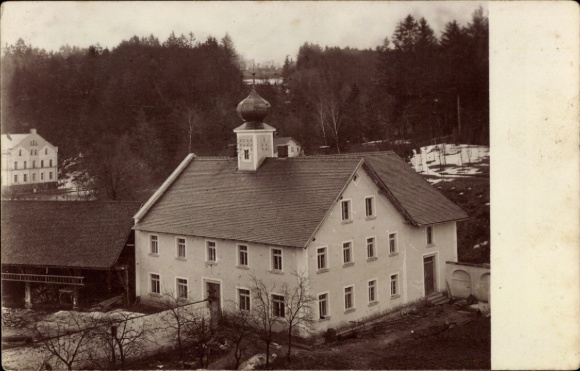 Foto Ak Metten an der Donau Niederbayern, Elektrizitätszentrale des Klosters