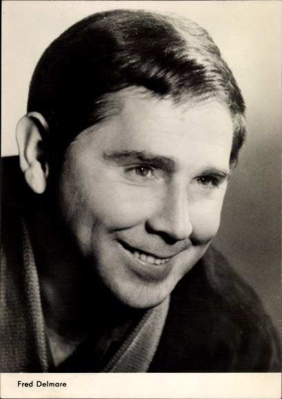 Ak Schauspieler Fred Delmare, Portrait, DEFA, Der Teufelskreis, Autogramm