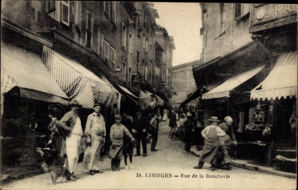 CPA Limoges Haute Vienne, Rue de la Boucherie