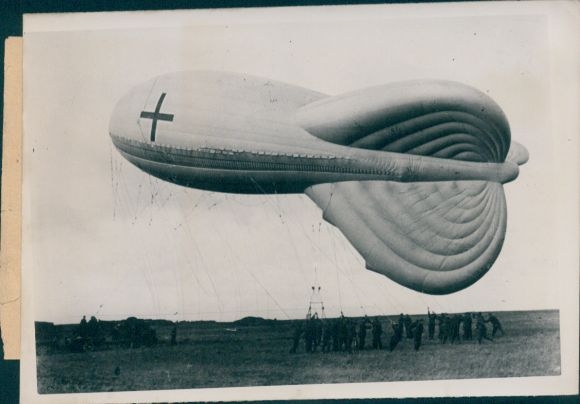 Foto Fesselballon der Artillerie, Wehrmacht, II WK