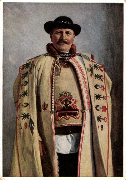 Ak Retzlaff, Hans, Bauer aus Kleinscheuern, Deutsches Reich, Siebenbürgische Volkstrachten