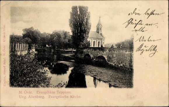 Ak Magyaróvár Ungarisch Altenburg Mosonmagyaróvár Ungarn, Evangelische Kirche