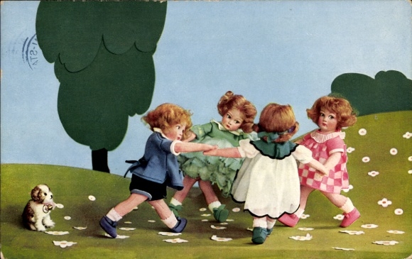 Ak Tanzende Puppen, Plüschtier