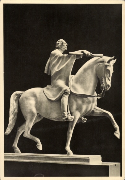 Ak Plastik von Josef Thorak, Der königliche Reiter, HDK 552