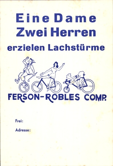 Ak Werbung, Ferson-Robles Comp., Fahrräder