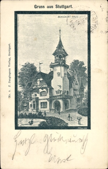 Ganzsachen Ak Stuttgart in Württemberg, Schuckert-Haus