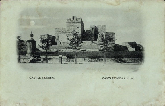 Mondschein Ak Castletown Isle of Man, Castle Rushen