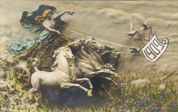 Künstler Ak Mastroianni, D., Streitwagen, Jahreszahl 1909