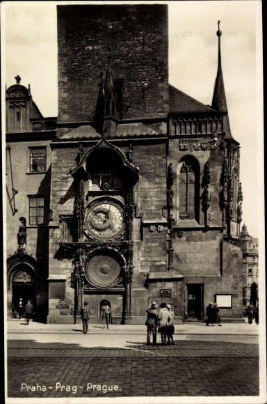 Ak Praha Prag Tschechien, Altstädter Rathausuhr