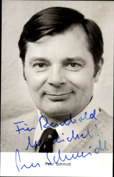 Ak Schauspieler Peer Schmidt, Portrait, Autogramm