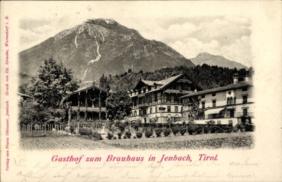 Ak Jenbach in Tirol, Gasthof zum Brauhaus