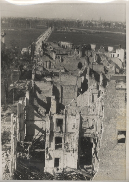 Original Foto Berlin, Potsdamer Platz, Panoramablick vom Columbushaus, um 1945/46