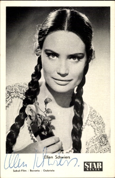 Ak Schauspielerin Ellen Schwiers, Portrait, Autogramm