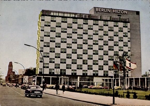 Ak Berlin Tiergarten, Hilton Hotel