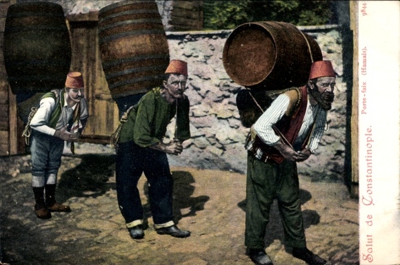 Ak Konstantinopel Istanbul Türkei, Lastenträger, Porte faix