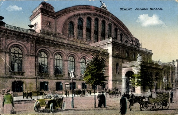 Ak Berlin Kreuzberg, Anhalter Bahnhof