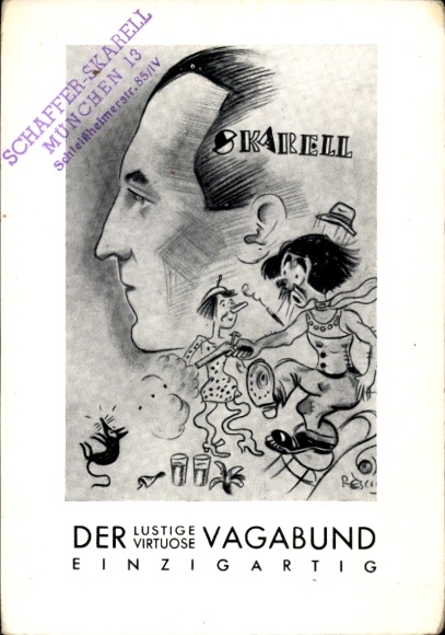 Ak Lustiger Virtuose Vagabund