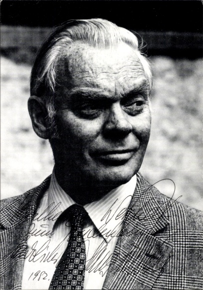 Foto Schauspieler Hans Richter, Portrait, Autogramm