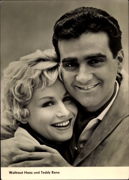 Ak Schauspielerin Waltraut Haas, Schauspieler Teddy Reno, Traumrevue