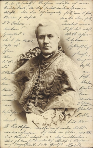 Ak Portrait Papst Pius X