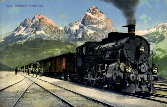Ak Schweiz, Gotthard-Schnellzug