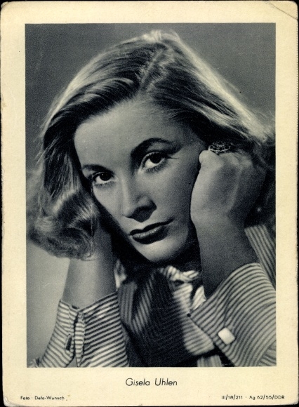Ak Schauspielerin Gisela Uhlen, Portrait