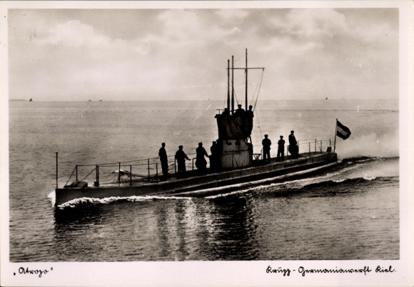 Ak Italienisches Kriegsschiff, U-Boot Atropo, Krupp-Germaniawerft Kiel