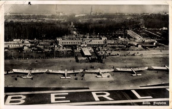 Ak Berlin Tempelhof, Zentralflughafen