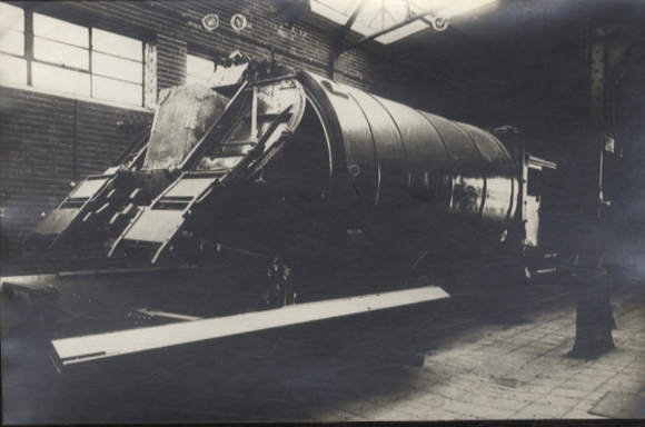 Original Foto Berlin Tempelhof, Fahrzeug der Berliner Müllabfuhr, um 1947