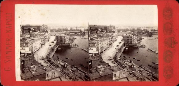 Stereo Foto Napoli Neapel Campania, Gesamtansicht
