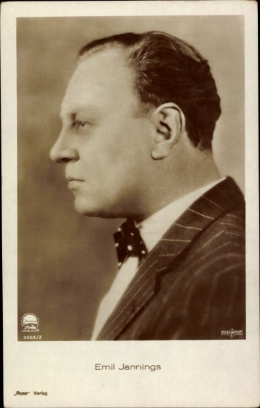 Ak Schauspieler Emil Jannings, Seitenansicht