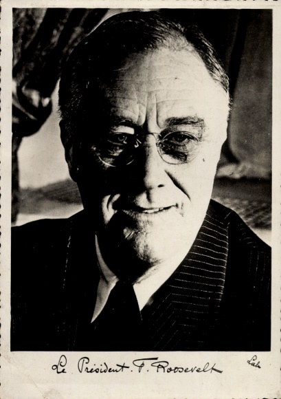 Ak Franklin D. Roosevelt, Präsident der Vereinigten Staaten