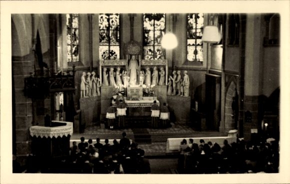 Foto Ak Bad Nauheim in Hessen, Kircheninneres, Messe