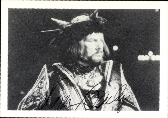 Foto Theaterschauspieler Norman Bailey als Verdi's Macbeth, Portrait, Autogramm