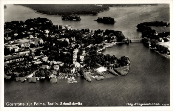 Ak Berlin Köpenick Schmöckwitz, Luftaufnahme